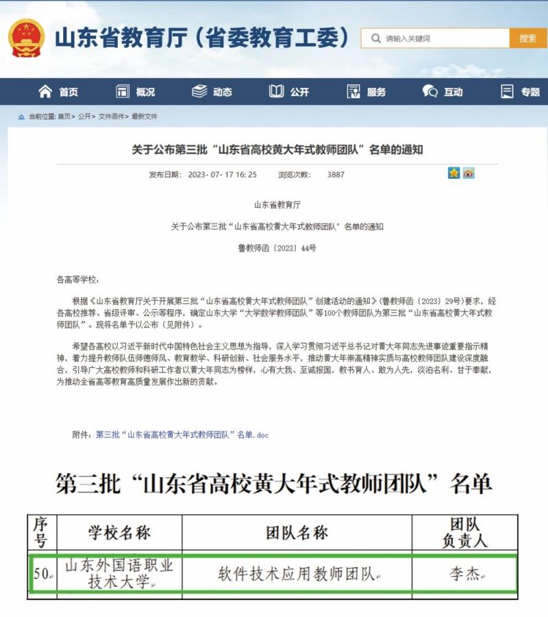 “+1”山東省高校黃大年式教師團隊